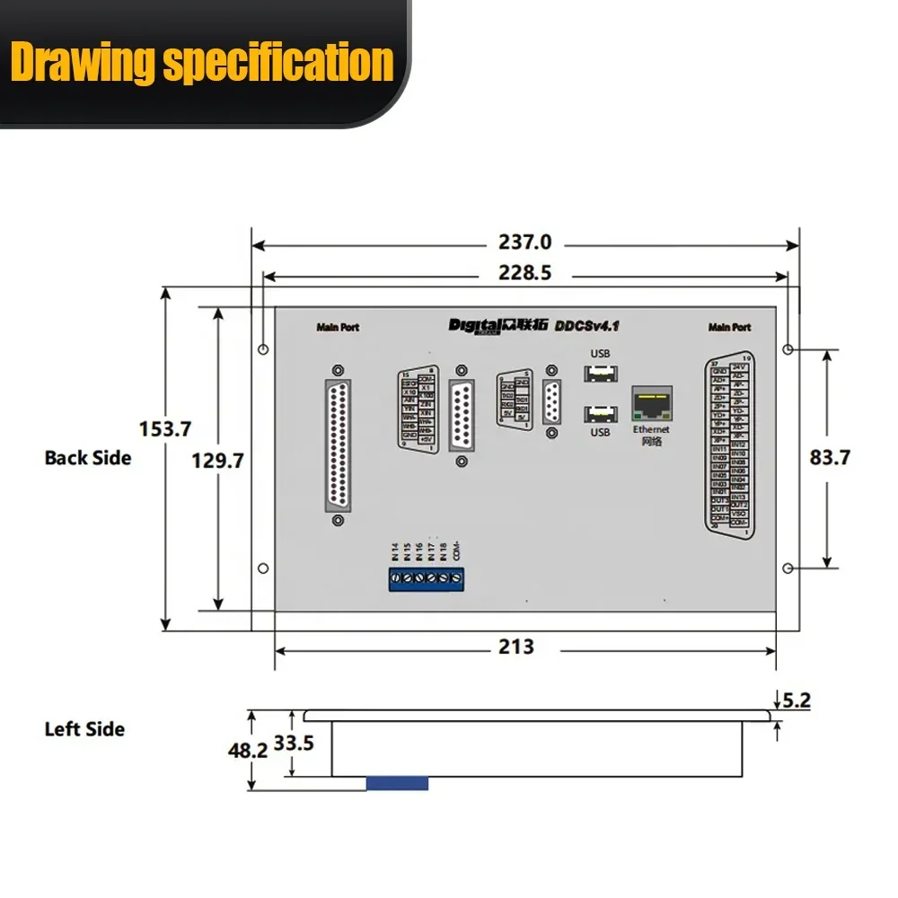 Ddcs V4.1 4 Axis Cnc Offline Controller - คอนโทรลเลอร์ CNC รุ่นใหม่ล่าสุด HLTNC DDCS V4.1
