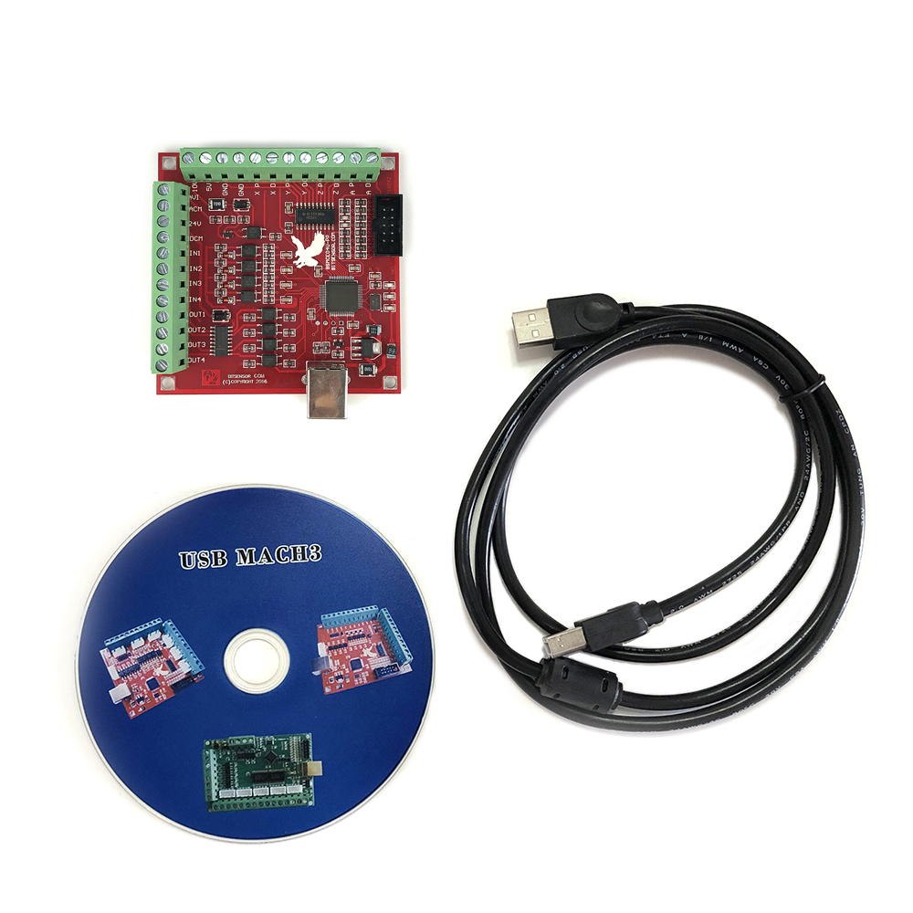 Mach3 Usb Cnc Controller 4 Axis 100Khz - CNC USB MACH3 100Khz Breakout Board